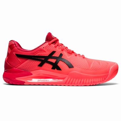 Asics Gel-Resolution 8 Tokyo - Miesten Tenniskengät - Oranssi Punainen/Mustat